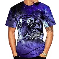 Mens Summer Graphic Tees Short Sleeve Hipster Hip Hop Funny T Shirts Humorous Novelty Shirts Fitness Gym Workout Tops