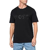 BOSS Men's Outlined Logo Crew Neck T-Shirt