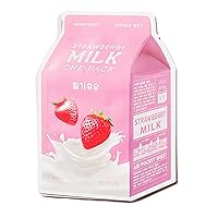 [10EA] A'PIEU Milk One-Pack Mask Sheet 21g (Strawberry 10EA)