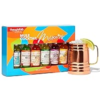 Thoughtfully Cocktails, Mule Master Cocktail Mixer Set, Vegan and Vegetarian, Flavors Include Moscow, Berry and more, Set of 6 (Contains No Alcohol)