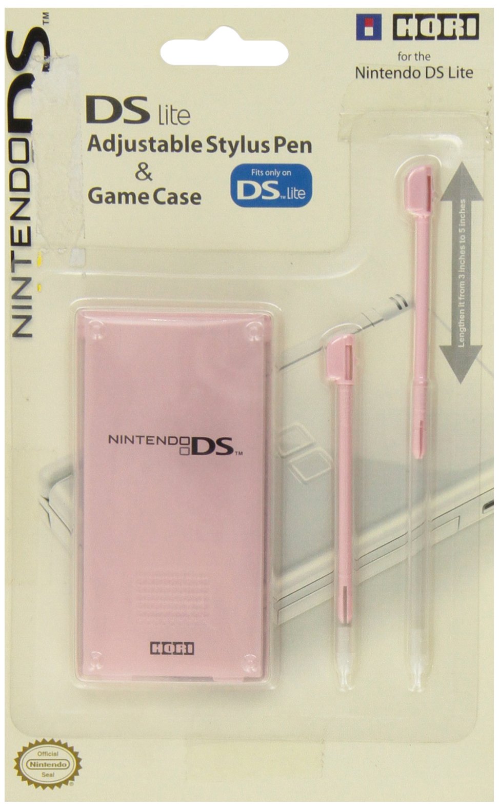 Nintendo DS Lite Adjustable Stylus Pen & Game Case