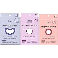 Miracle Bundle - Spot Control Cover (10 Count), Overnight Spot Cover (52 Count), Invisible Spot Cover (24 Count)