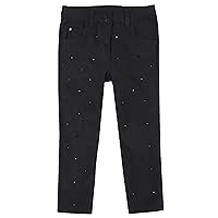 Girl's Twill Pants with Crystals, Sizes 2-7