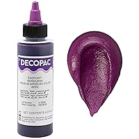 DECOPAC Food Coloring, Airbrush Food Color, Edible Airbrush For Cake Decorating, Cookie Airbrush Coloring, Food Airbrush Kit Add-on, Airbrushes For Cake Decorating 4 Fl Oz - Eggplant