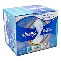 Always Pads Size 3 Infinity with Flex Foam (14 Count) Extra Heavy Flow (Pack of 3)