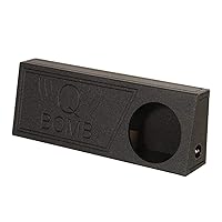 Q Power QBomb Single 12 Inch Vented Subwoofer Sub Box with Black Bedliner Spray