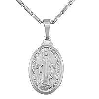 Hanessa Women's jewellery gold-plated or platinum plated Saint Virgin Mary Magdalena necklace gift for Valentine's Day for your wife/girlfriend