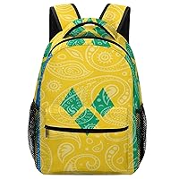 Paisley and Saint Vincent Grenadines Flag Travel Backpack Lightweight Shoulder Bag Daypack for Work Office