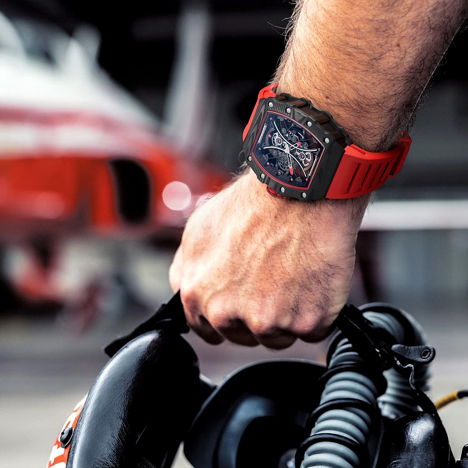 Mua FEICE 腕時計 メンズ 自動巻き スケルトン 機械式腕時計 スポーツ 
