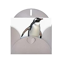 Birthday Cards Penguin Printed Blank Cards Greeting Card With Envelopes Funny Thank You Card For All Occasions Wedding