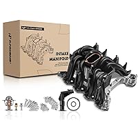 A-Premium Upper Intake Manifold with Gaskets Thermostat Kits Compatible with Ford E/F Series, E150, E250, E350, E450, F150, F250, F350, Excursion, Expedition, 5.4L V8, Replace# 2L1Z-9424-AA