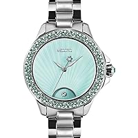 MEDOTA Gratia Women's Studded Automatic Water Resistant Analog Quartz Watch - Blue