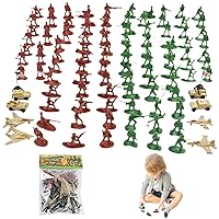 Army Toys for Boys, Army Toys for Boys, 110PCS Plastic Toy Soldiers Army Toys with Aircrafts, Army Car, ＆ Small Soldiers, Portable Army Figures, Army Toys