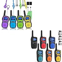 Wishouse Walkie Talkies for Kids Adults Family Long Range Rechargeable 12 Pack