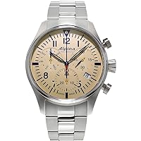 Alpina Men's Startimer Pilot Chronograph Swiss Quartz Watch, Sapphire Crystal, 42mm