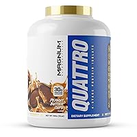 Magnum Nutraceuticals Quattro -, Peanut Butter Cups, 4LB - May Support Muscle Growth & Recovery