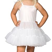 I.C. Collections Little Girls White Bouffant Slip Petticoat Extra Full, 2T - 6x