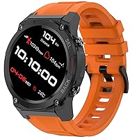 Military Smart Watch for Men 1.43” AMOLED Always On Display Smart Watch Answer Calls Fitness Tracker with Heart Rate Blood Oxygen Sleep Tracker Rugged Smart Watch for iPhone Android