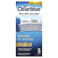 Clearblue Digital Pregnancy Test with Smart Countdown, Multi, 5 count
