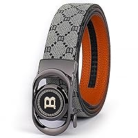 Chophilly&Co Golf Men's Business Belt, Gentleman, Casual, No Holes, Leather, Stylish, Stepless Adjustment, Size Adjustable, Auto Lock, Large Size, 1.4 inches (3.5 cm), Genuine Leather, Automatic Lock, Cowhide Leather, Long Model, Slide Type, Work (51.2 inches (130 cm)