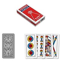 Dal 10073 - Trevisane Italia Regional Playing Cards, Red Case