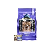 Wilderness High Protein, Natural Grain Free Kitten Food Bundle, Dry Cat Food and Wet Cat Food, Chicken (5-lb Dry Food + 3oz cans 24ct)