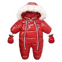 Snow Suit Boy Size 8 Infant Baby Girl Boy Warm Winter Snowsuit Jacket Clothes Zipper Thick Jumpsuit Kids Overalls Girls