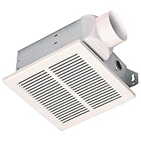 Homewerks 299650 Bathroom Fan Ceiling Mount Exhaust Ventilation, 4.0 Sones, 70 CFM, White