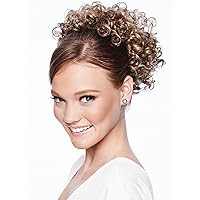 Cheer Dance Curls Color R14/88H GOLDEN WHEAT - POP Tight Spirals Pony Tail Curly Hairpiece Heat Friendly Synthetic Cheerleader Team Drawstring Put On Pieces
