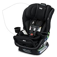 Poplar S Convertible Car Seat, 2-in-1 Car Seat with Slim 17-Inch Design, ClickTight Technology, Onyx