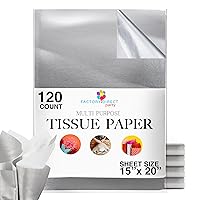 120 Sheets of Silver Tissue Paper - 15
