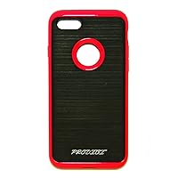 Apple iPhone 7 Case - RED - Fitted, Rigid Plastic, Non-Slip Rubber, Shockproof, Frustration-Free Packaging, PM-67 Grinder Series Case