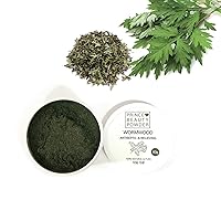 [Korean Herbal Beauty Powder] Prince Natural Beauty WORMWOOD Powder for facial mask (2.12oz / 60g) with 100% Cotton Facial Gauze Mask (10 sheets) 쑥/애엽 팩 가루