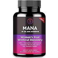 DR. EMIL NUTRITION MANA Post-Workout Recovery Capsule for Women with L-Glutamine and Sustamine to Support Muscle Recovery & Immune Health, 30 Servings