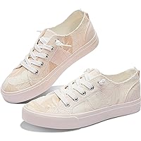 Obtaom Women's Play Fashion Sneaker White Color Washed and Leopard Canvas Slip on Shoes