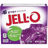 Jell-O Gelatin Mix, Grape, 3 oz (Pack of 3)