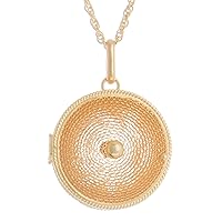NOVICA Handmade 18k Gold Plated Locket Necklace Unique .925 Sterling silver Filigree Pendant Peru Bohemian 'Precious Secret'