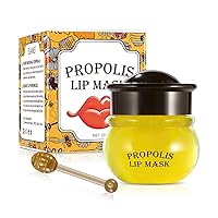 Honey Sleeping Lip Mask, Day and Night Repair Sleeping Lip Balm, Hydrating Lip Plumper, Fade Lip Lines Bee Balm, Prevent Dry and Crack Lip Scrubs Exfoliator