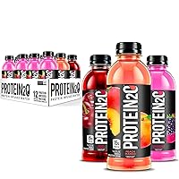 15g Whey Protein Isolate Infused Water, Ready To Drink, Gluten Free, Lactose Free, No Artificial Sweeteners, Flavor Fusion Variety Pack, 16.9 oz Bottle (Pack of 12)
