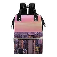 New York Decor NYC Midtown Multifunction Diaper Bag Backpack Large Capacity Travel Back Pack Waterproof Mommy Bags