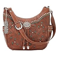 Leather - Shoulder Handbag Hobo Purse Holder Bundle (Turquoise - Lady Lace)