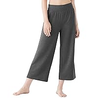 Womens Any Wear Cropped Wide Leg Pant