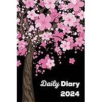 Daily Diary 2024: 2024 Daily Diary One Page Per Day. One Year 366 Days Fully Lined and Dated Journal with Beautiful Cherry Tree Cover. Daily Diary 2024: 2024 Daily Diary One Page Per Day. One Year 366 Days Fully Lined and Dated Journal with Beautiful Cherry Tree Cover. Paperback Hardcover