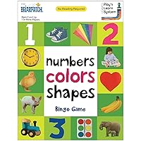 Briarpatch First 100 Numbers Colors Shapes Bingo Game, Early Development, Grade PK-12 (UG-01302)