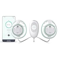 Elvie Stride Hospital-Grade App-Controlled Breast Pump | Hands-Free Wearable Ultra-Quiet Electric Breast Pump with 2-Modes 10-Settings & 5oz Capacity per Cup (Stride Pump)