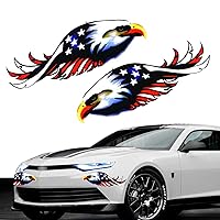 Eagle with Us Flag On Wings Sticker Decal, American US Flag Decal, Bumper Sticker Decal, DIY Car Body Sticker Side Decal for Bumper Sticker Decal Window Sticker Decal