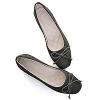 Women Bow Ballet Flats Dress Shoes Ladies Casual Bow Slip On Comfortable Pointed Toe Loafers