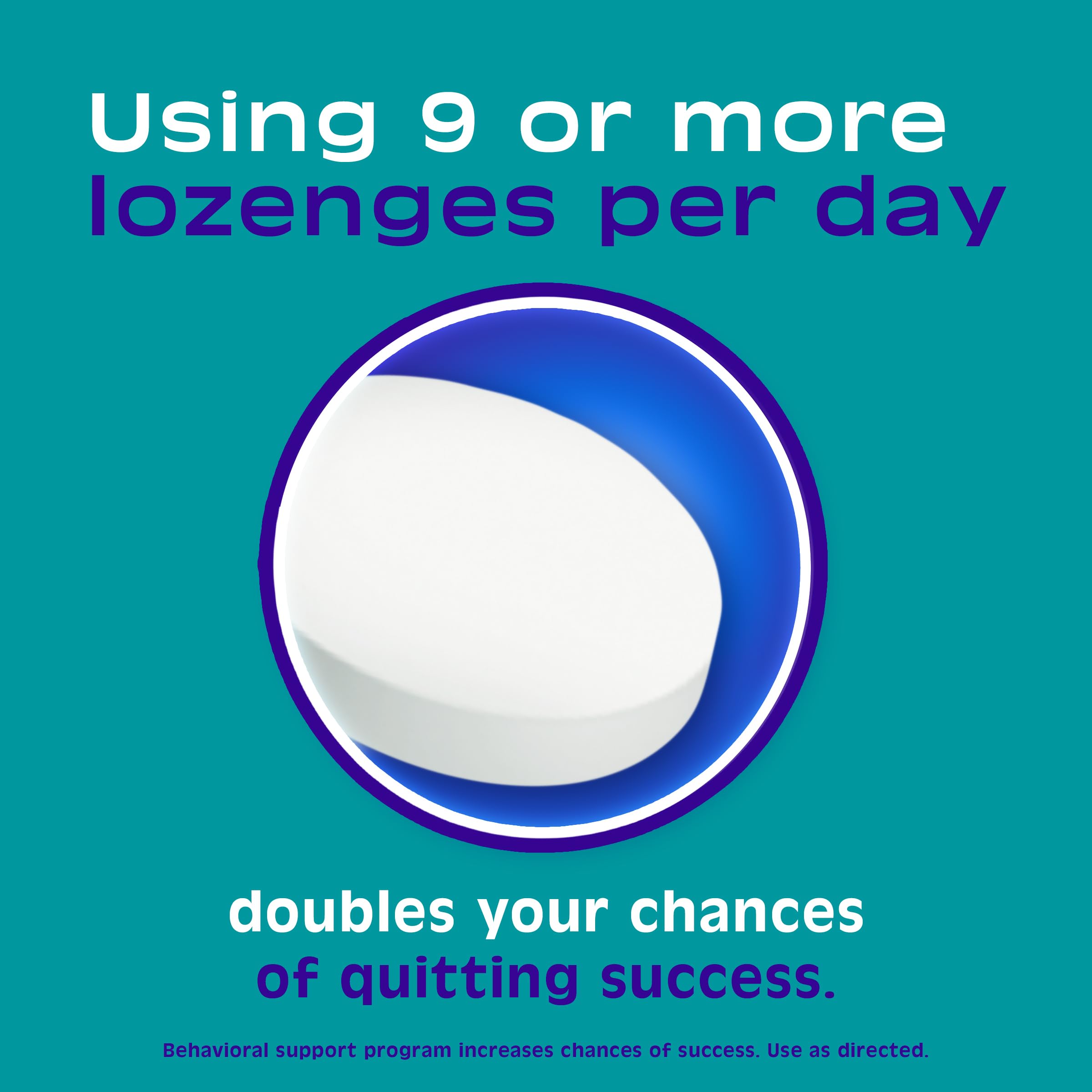 Nicorette Nicotine Lozenges to Stop Smoking, 2 mg, Mint Flavor - 144 Count