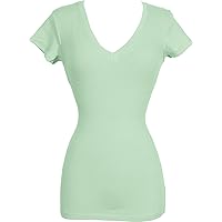 V-Neck Cotton T-Shirt Tee