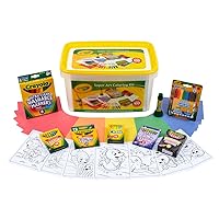 Crayola Super Art Coloring Kit (100+ Pcs), Arts & Crafts Set for Kids, Coloring Supplies for Classrooms, Gifts, Styles Vary [Amazon Exclusive]